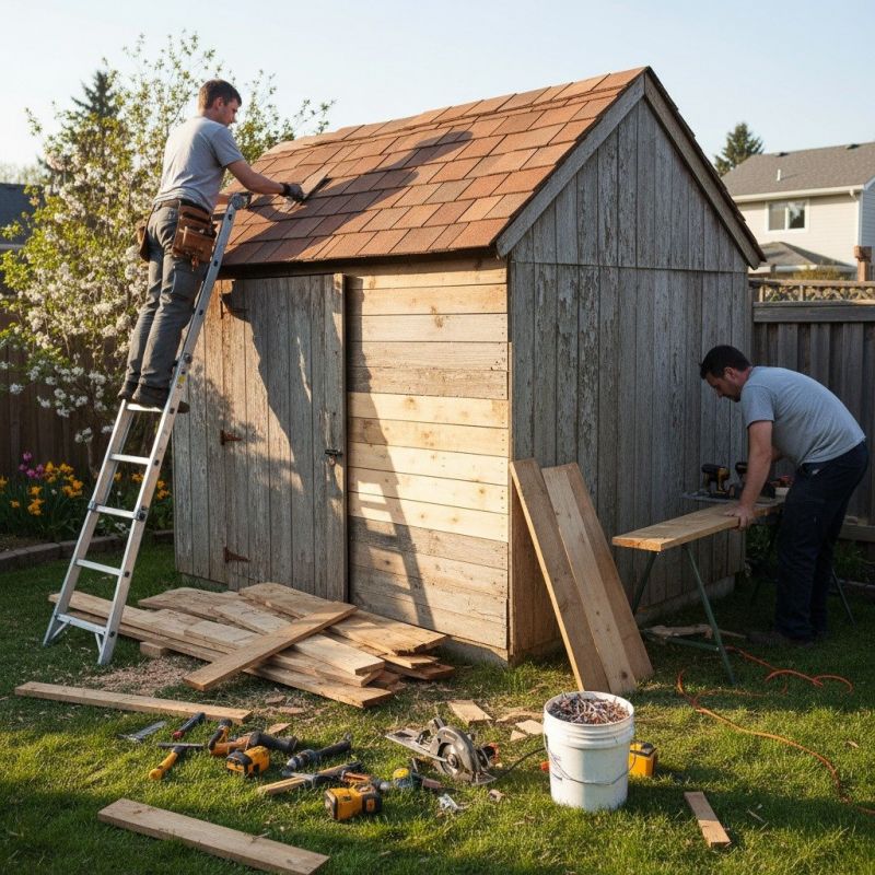 Shed Damage Repair in Olathe, KS