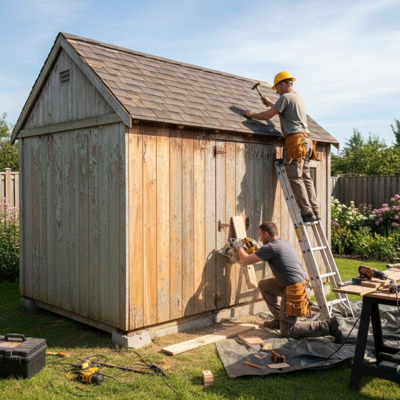 Wood Shed Repair in Olathe, KS