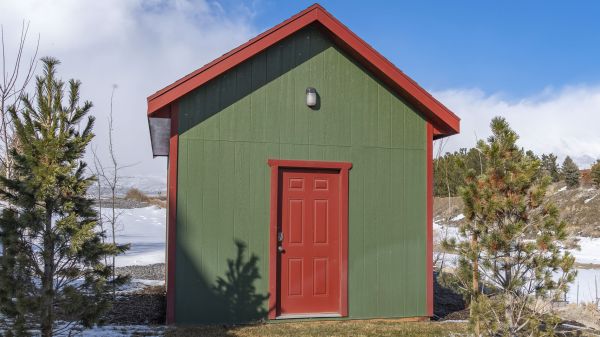 Wooden Storage Shed Assembly